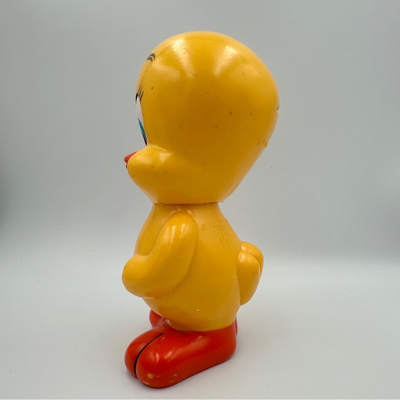 1976 Warner Brothers Tweety Bird Bank Vintage Dakin Made in Korea 6" Plastic - Picture 4 of 12